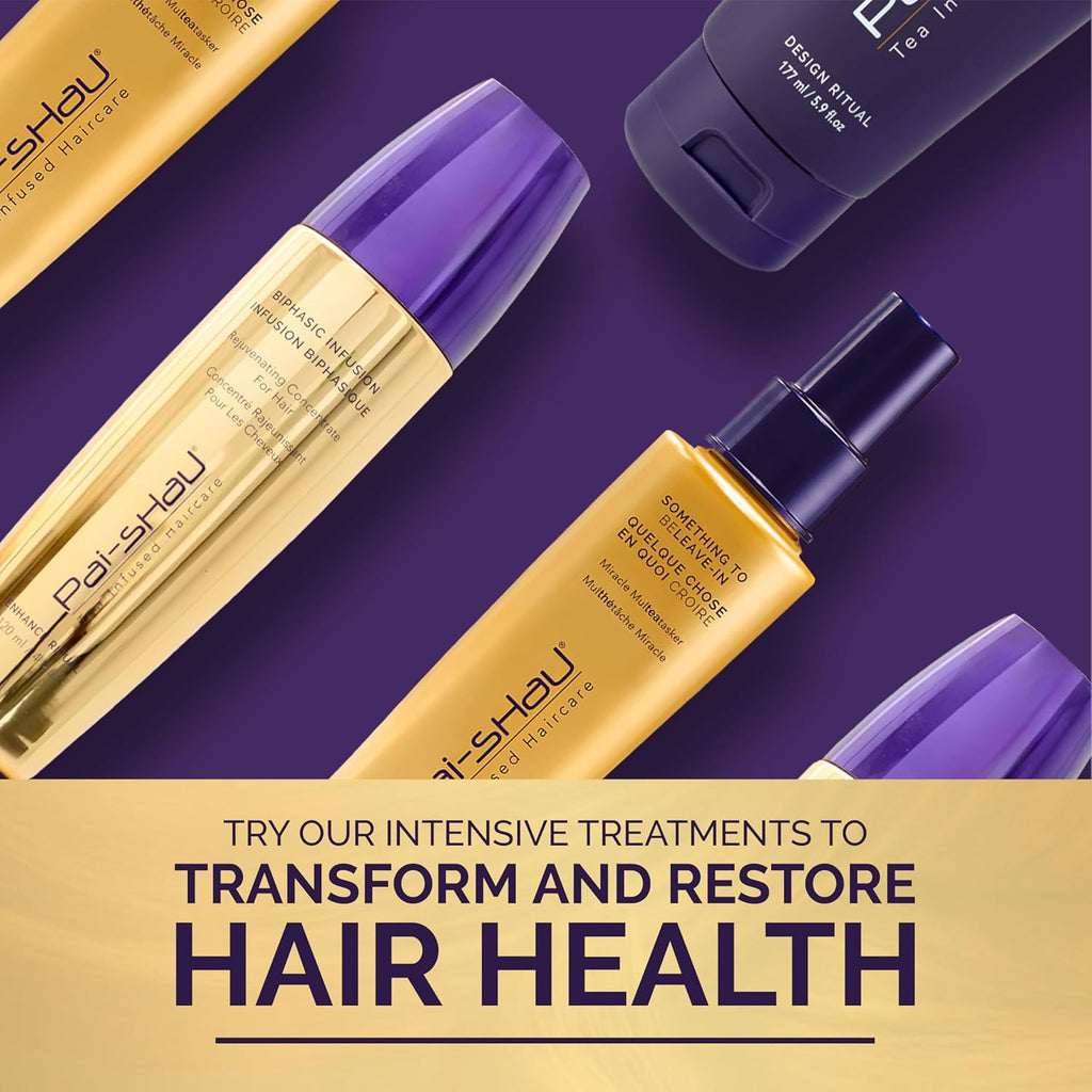 Pai-Shau Biphasic Infusion - Oil-Free Hair Rejuvenating Serum - Provides Shine, Thermal, And Environmental Protection - 4 FL Oz