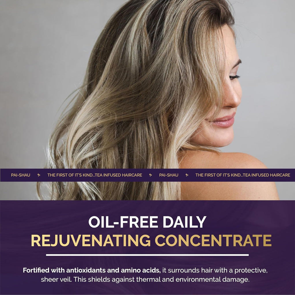 Pai-Shau Biphasic Infusion - Oil-Free Hair Rejuvenating Serum - Provides Shine, Thermal, And Environmental Protection - 4 FL Oz